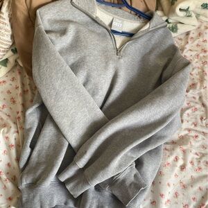 TNA Grey Quarter zip